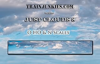 Just Clouds 8 Model Railroad Backdrop (N Scale)