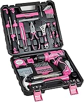 Vista 9 de Juego de herramientas - Juego de taladro inalámbrico de 8V, juego de herramientas para el hogar de 132 piezas con taladro manual, kit