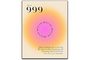 Angel Numbers 11x14" UNFRAMED Colorful Gradient Aura Motivational Poster Print
