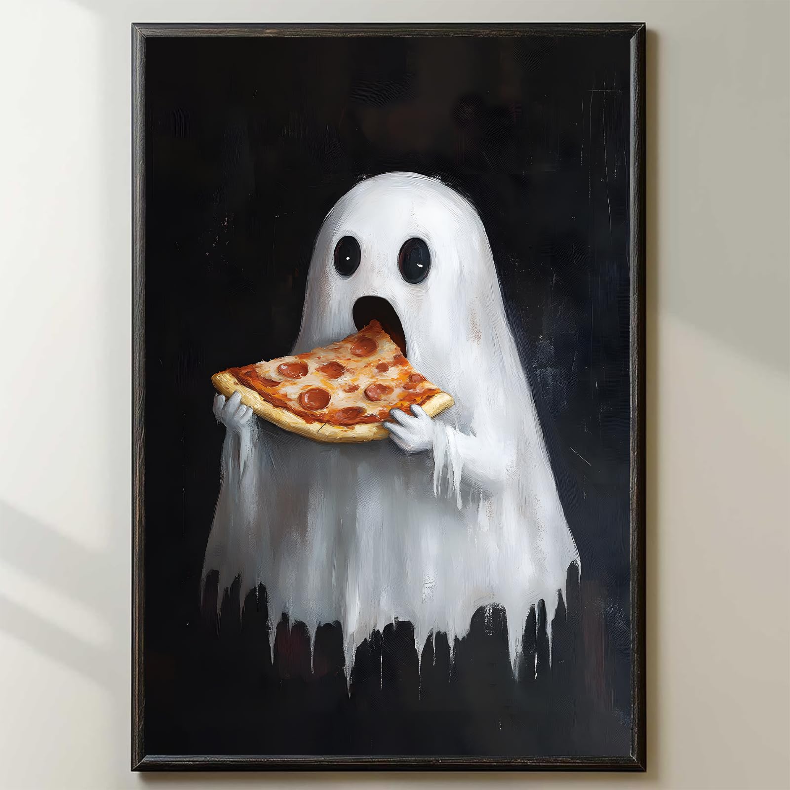 Amazon.com: Vintage Cute Ghost Canvas Wall Art Funny Spooky Poster
