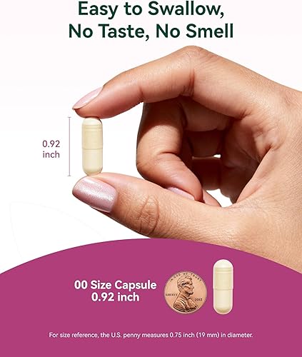 Miniatura 6 de Complejo de magnesio 9 en 1, 300 mg de magnesio de 9 formas orgánicas, glicinato, citrato, malato, alta absorción para sueño y relajación, apoyo