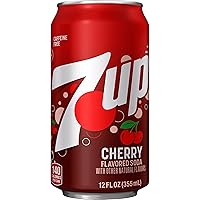 Vista 4 de 7UP Soda con sabor a cereza, latas de 12 onzas líquidas (paquete de 12)