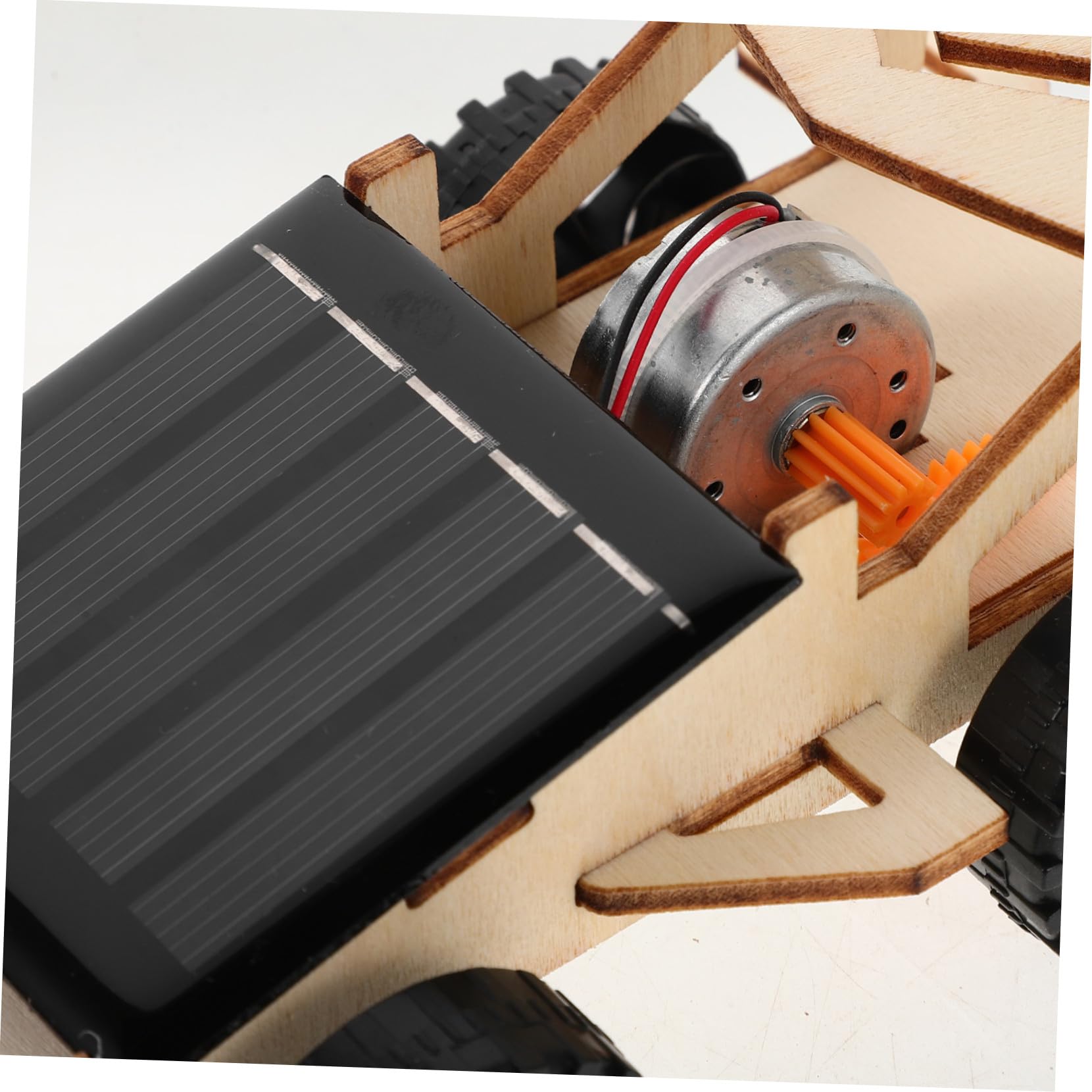 ibasenice Kit de Voiture Solaire en Bois à Monter Soi-même pour Garçon et Filles, 3 Sets DIY Éducatifs Stem Moteur Électrique, pour Bricolage Familial et Apprentissage Scientifique