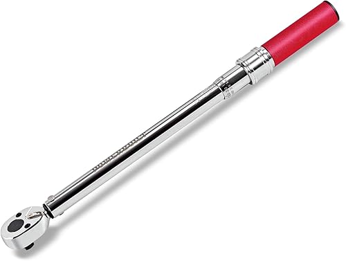 Miniatura 8 de Powerbuilt Llave dinamométrica de 12 pulgada, haz de desviación, rango de par preciso de 20 a 220 libras, medición precisa con sonido, 649972