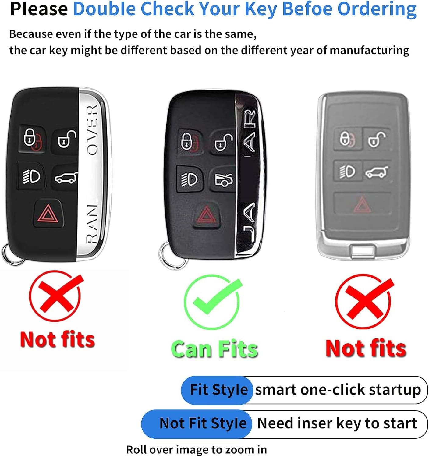 for Jaguar Key Cover XF 2013–2025 Models Compatible with XEL F-PACE XJL and XF Accessories