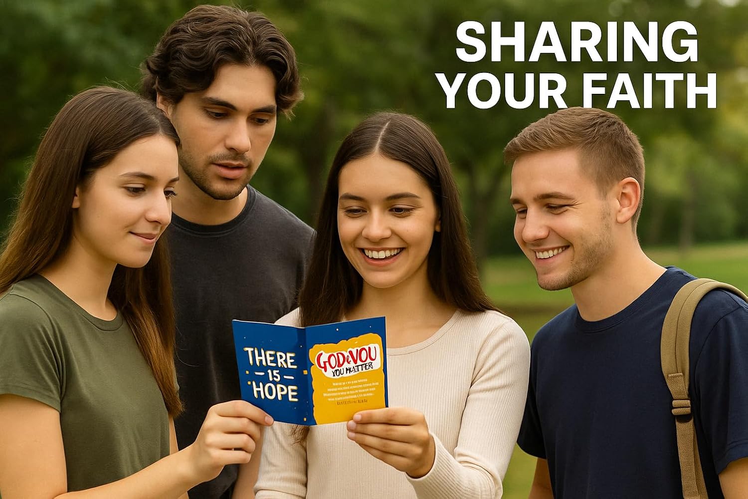 Gospel Tracts for Evangelism (24 Pack) – Memory Cross "There is Hope" Interactive Folding Christian Tract for Youth & Adults – Romans & John Scriptures – Bulk Witnessing Cards for Church, Mission Trips & Outreach – 3" x 4.5"