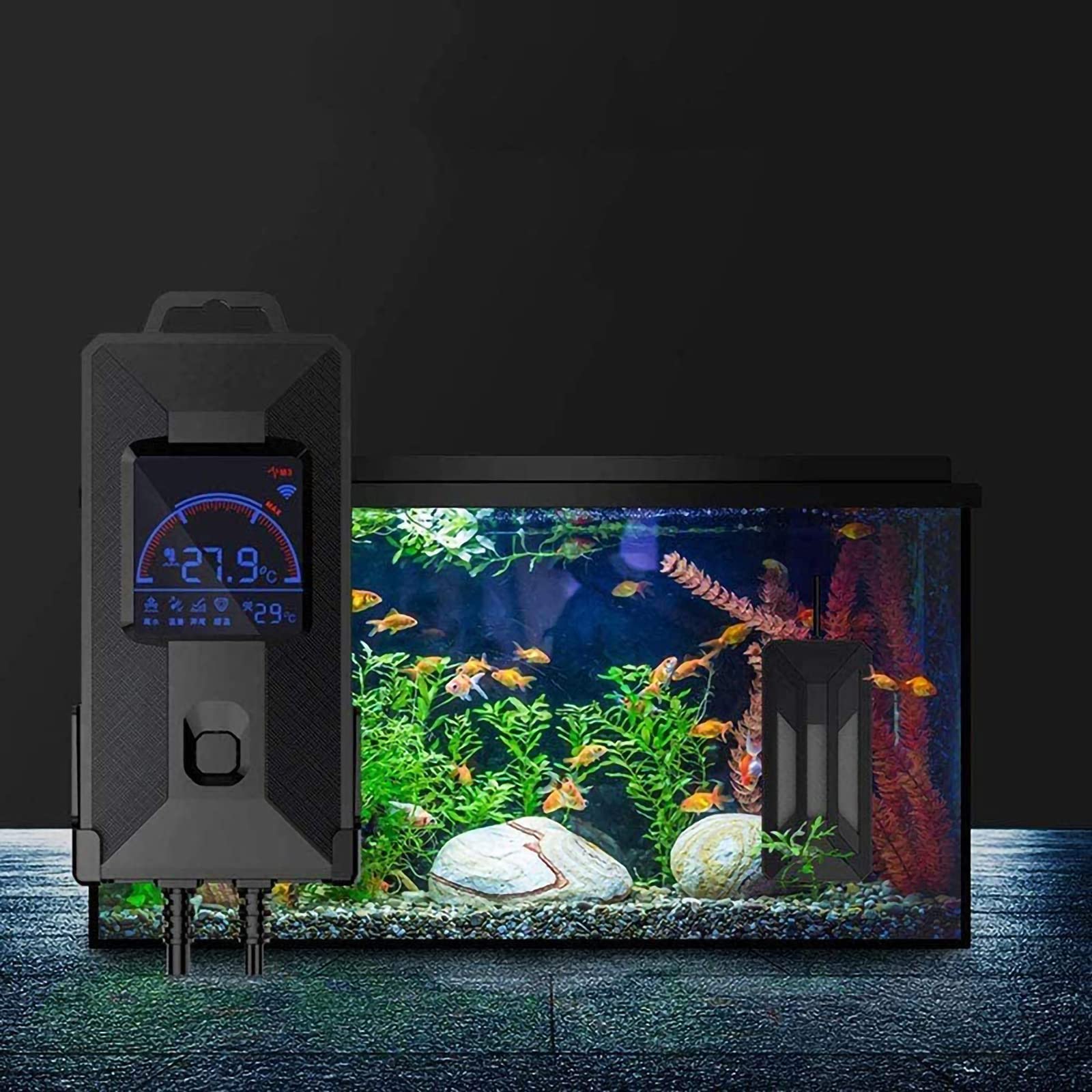 Riscaldatori per acquari a LED, regolabile, per acquario, con frequenza di riscaldamento ad alta potenza, 1000 W (300 W)