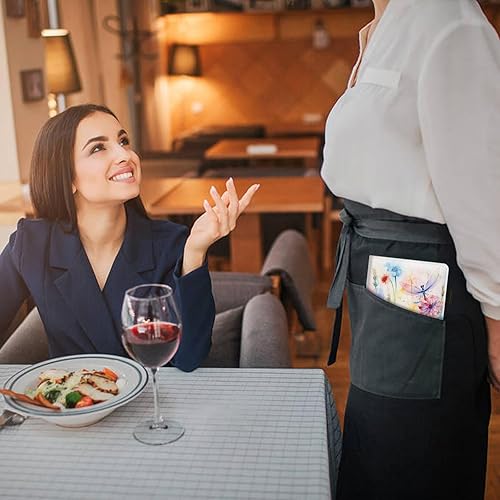 Vista 51 de Organizador de libro de servidor, libros de servidor de mariposa azul intermitente para camarera, organizador de libro de camarera de cuero Mariposa