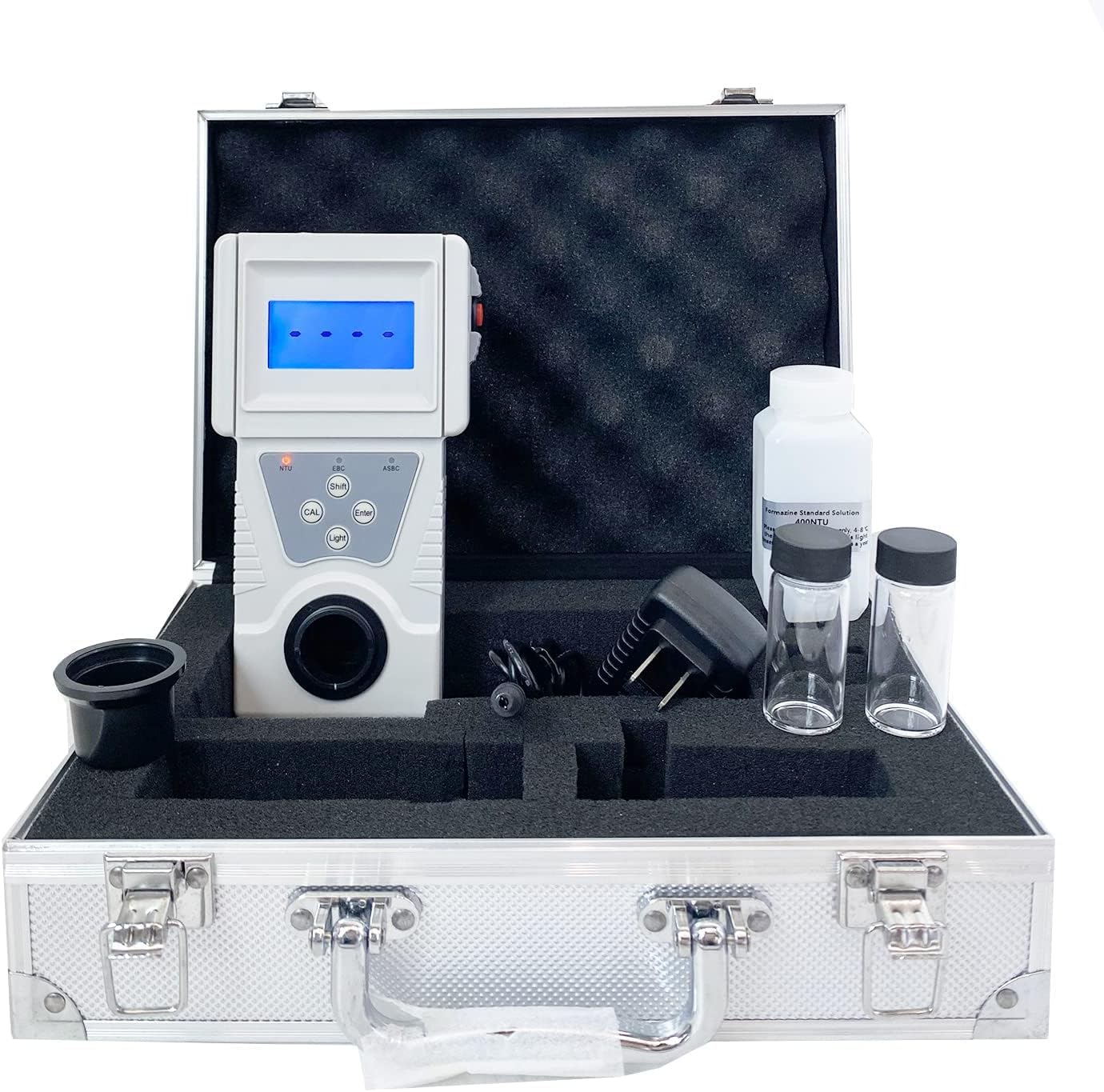 Turbidity Meter Turbidimeter Turbidity Tester Analyzer Portable Turbidimeter Lab Turbidity Meters with Range 0 to 200 NTU Minimum Indication 0.1 NTU Formazine Standard Turbidity Solution