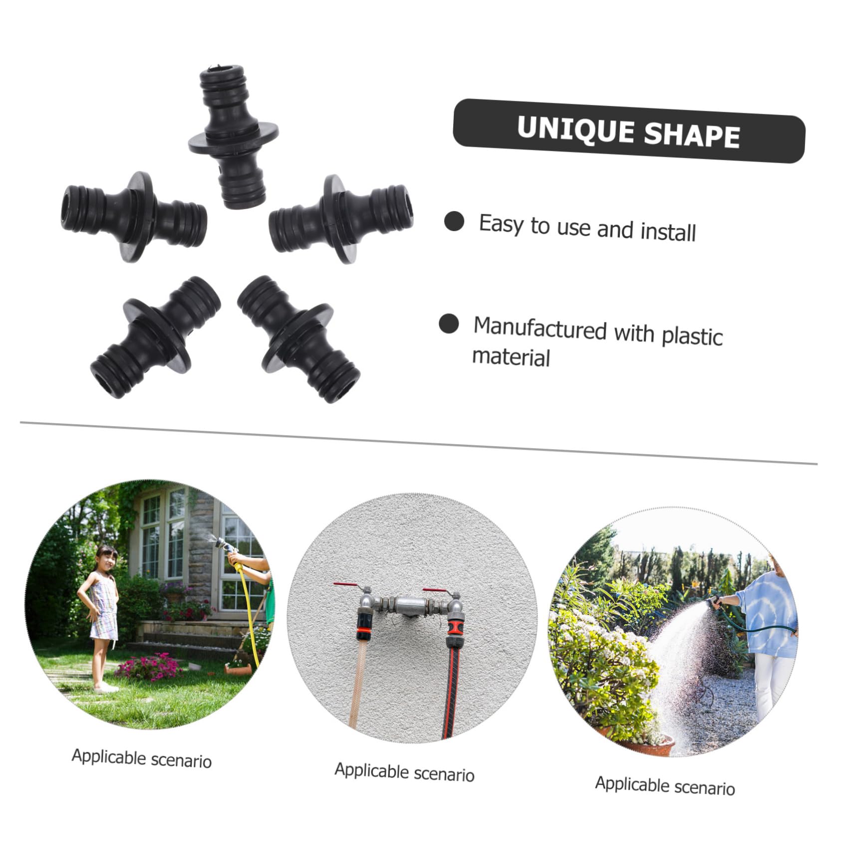 Hemobllo Conectores De Manguera Rápidos Adaptadores De Acoplamiento para Jardín Conexiones Resistentes Herramienta para Jardín 25 Piezas X 4