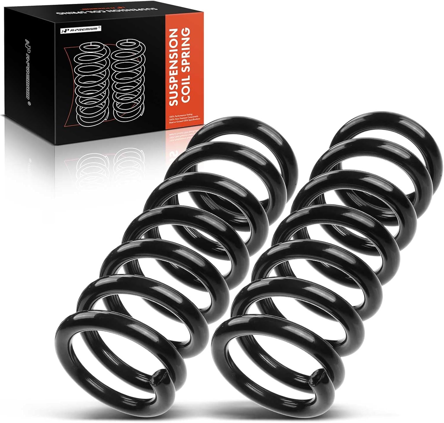 A-Premium 2Pcs Front Suspension Coil Spring Set Compatible with Ford F-150 1997-2003, F-250 1997-1999, 4.6L 5.4L, RWD, Driver and Passenger Side