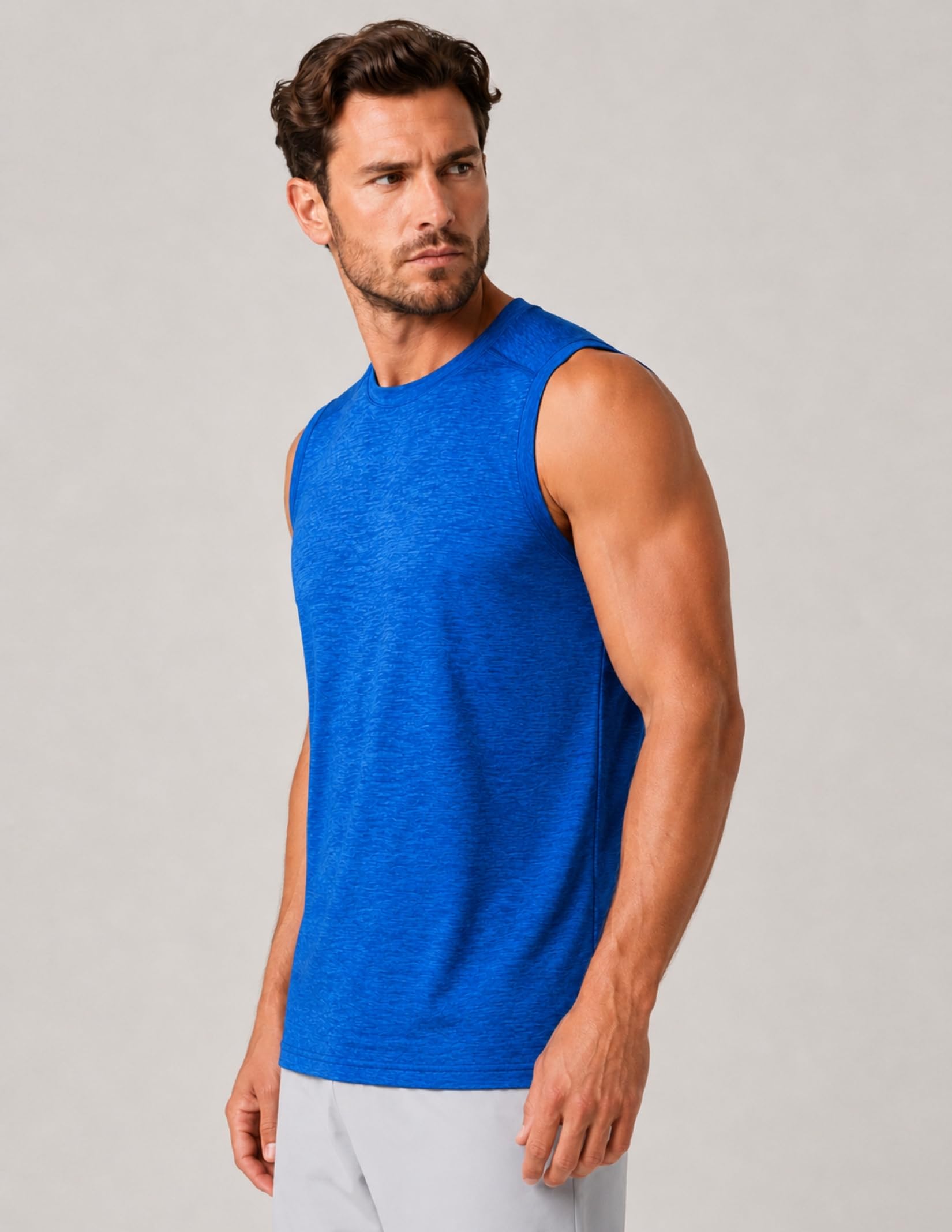 Liberty Imports Athletic Crew Neck Sleeveless Shirts Sin Mangas Hombre (Pack de 5)