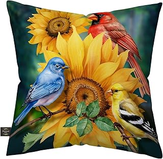 Briarwood Lane Birds in the Garden Indoor/Outdoor Pillow