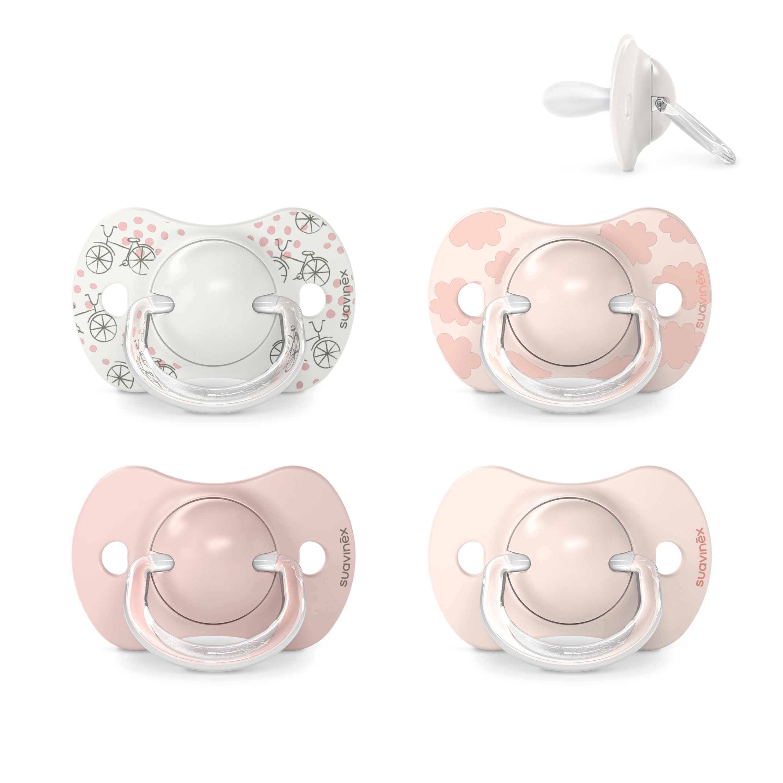 Suavinex, Pack de 2 Chupetes para Bebés 0/6 Meses y Recién Nacidos, con Tetina Fisiológica de Silicona SX Pro Simétrica, Plana y Flexible, Respeta el Desarrollo Bucodental, Birdies Verde — view 14