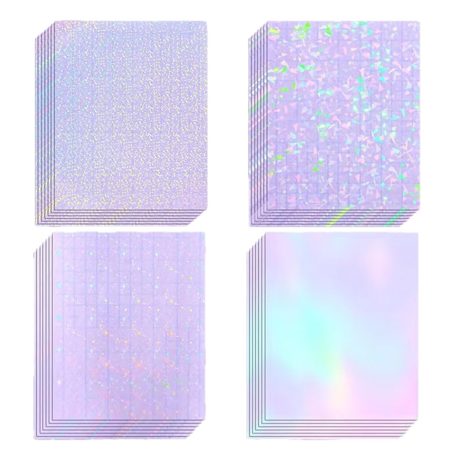 40 Sheets Vinyl Sticker Paper, Holographic Stickers, Self Adhesive Lamination Sheets for Laptop Bike Car Table Mobile Phones, 8.5x11 Inch Sticker Paper for DIY Crafts and Personalization-image-33
