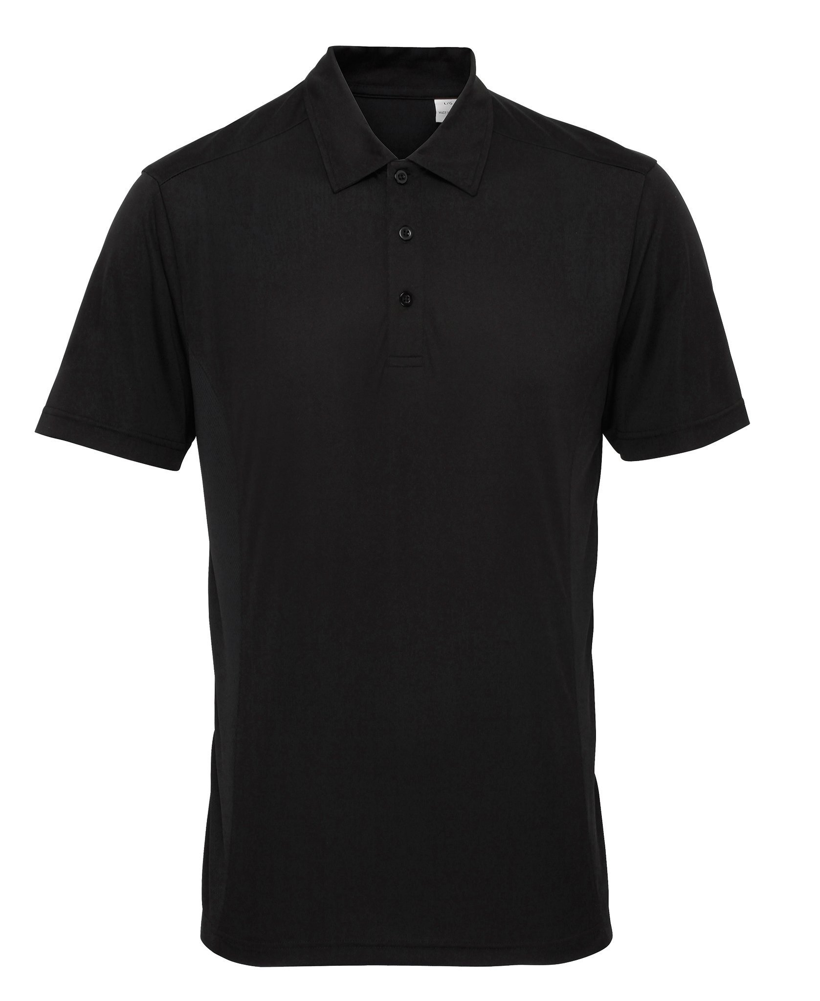 Tri Dri Men's Black Panelled Tridri® Sports Polo (Large 42", )