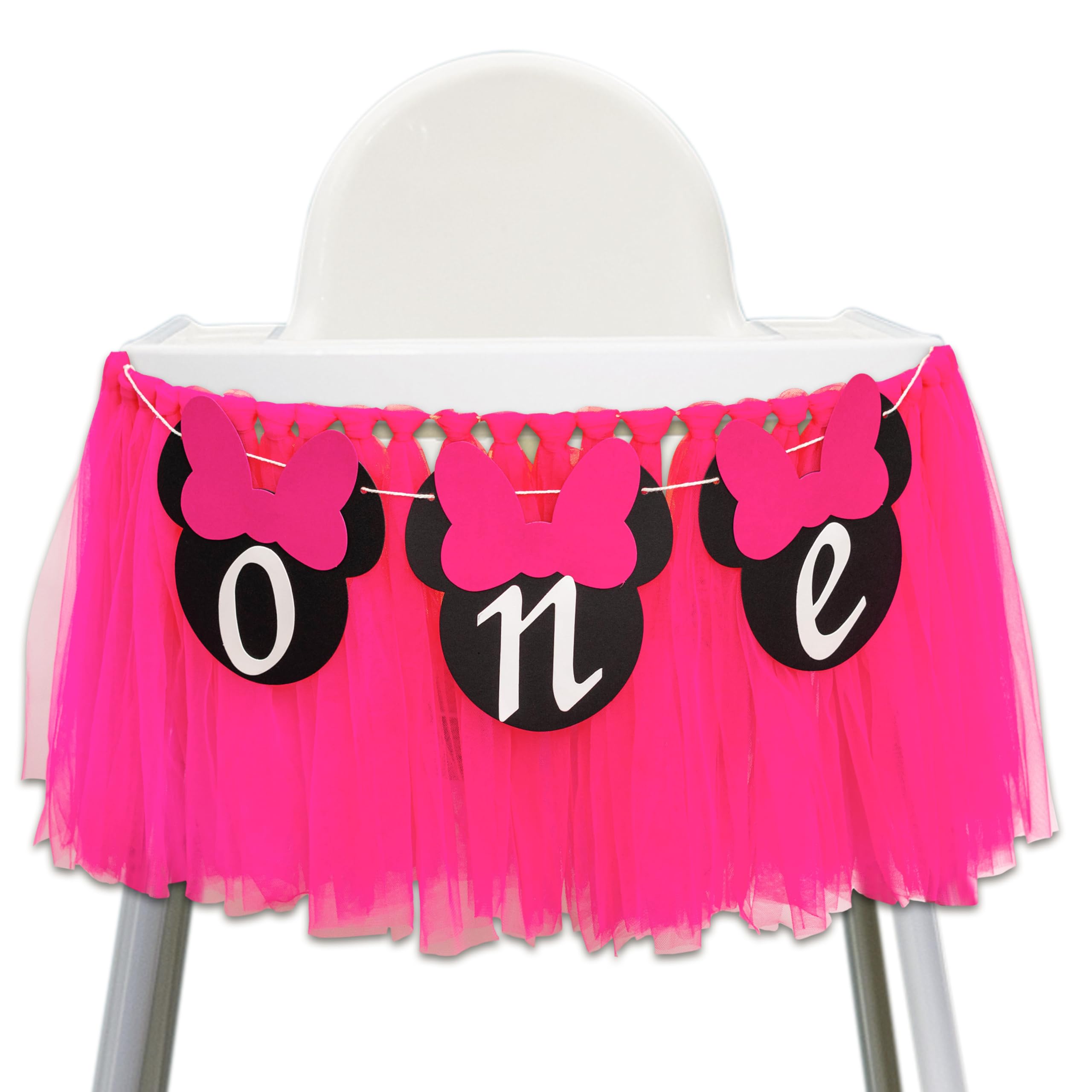 Mouse One High Chair Banner - First Birthday Party Decorations Banner, Cartoon Mouse Theme 1st Birthday Party Supplies High Chair Garland, Cartoon Sign Baby Shower Anniversary Party Garland