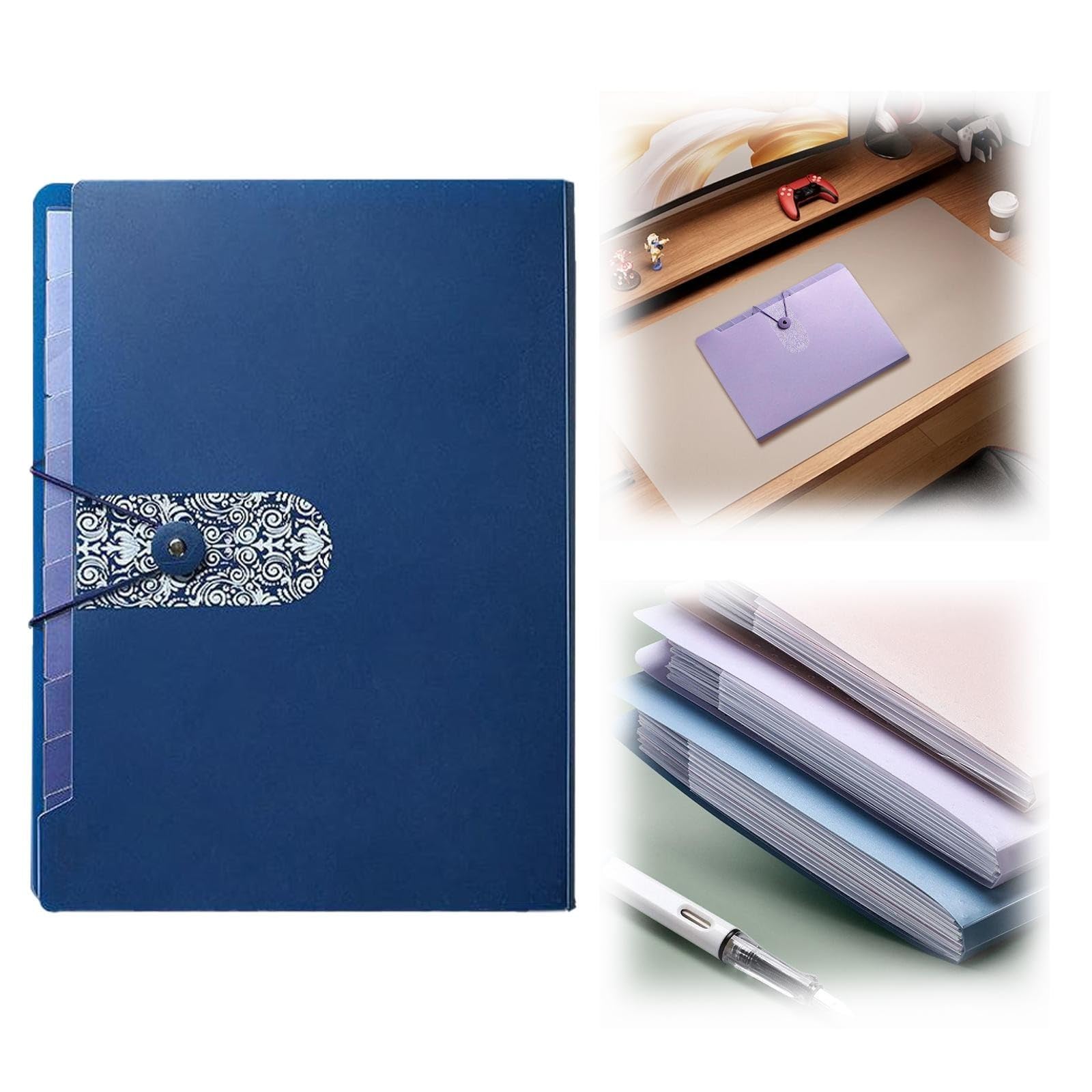 in Case I Die Binder, When I Die Folder Important Document Organizer with Stickers, Multipurpose Portable File Folder for Work Office School Home (C5)