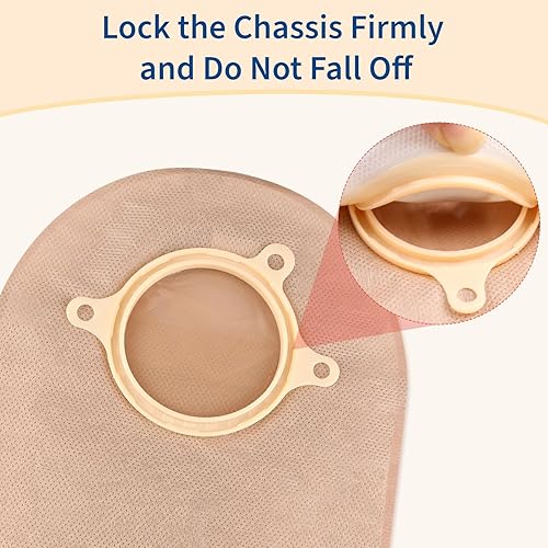 Miniatura 5 de 60 bolsas de colostomía para suministros de ostomía, dos piezas drenables para adultos con cierre, 0.591 in - 2.362 in, cortadas para ajustar, 2