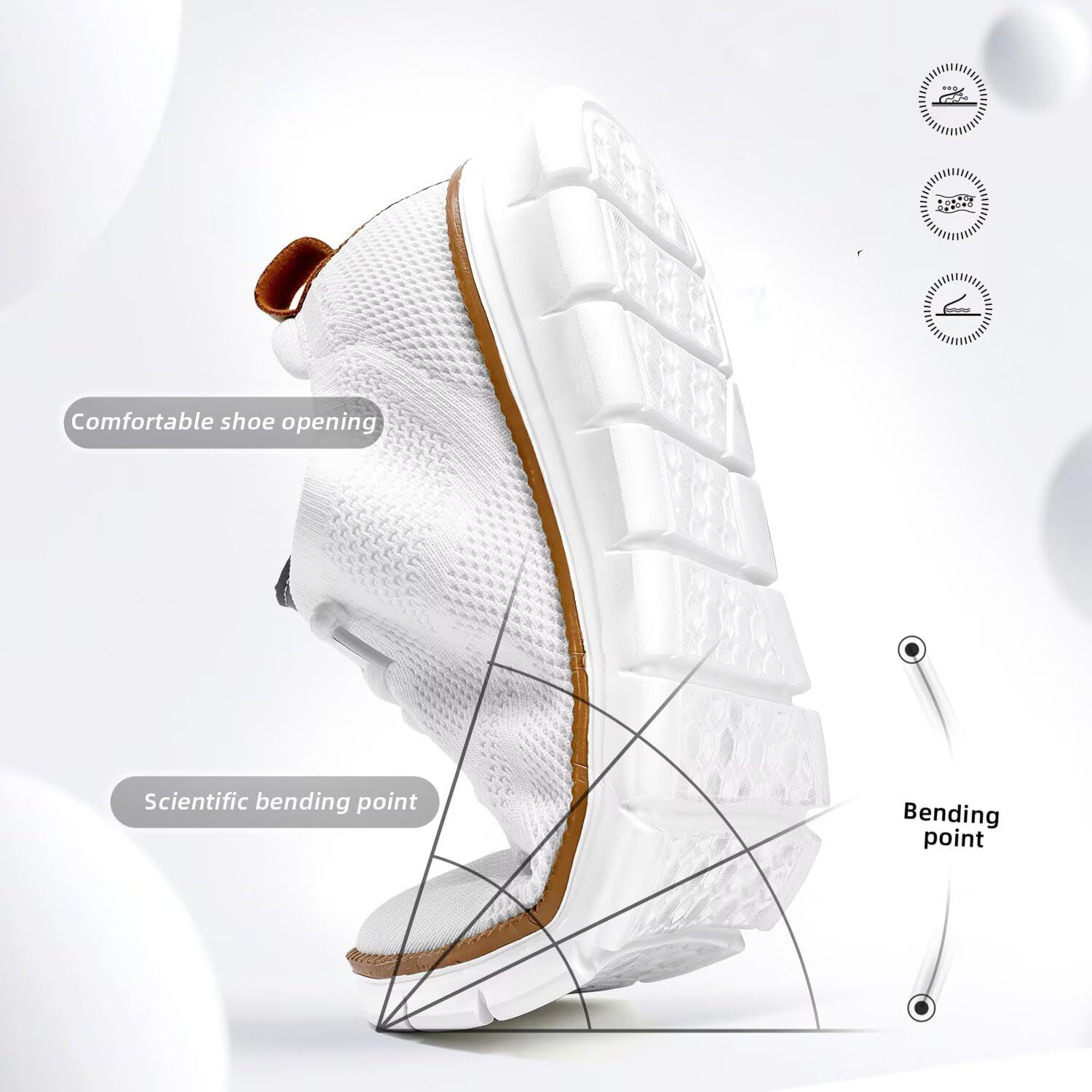 Men's Casual Dress Shoes Fashion Walking Sneakers Mesh Business Oxfords Work Lightweight Soft Sole - Image 3