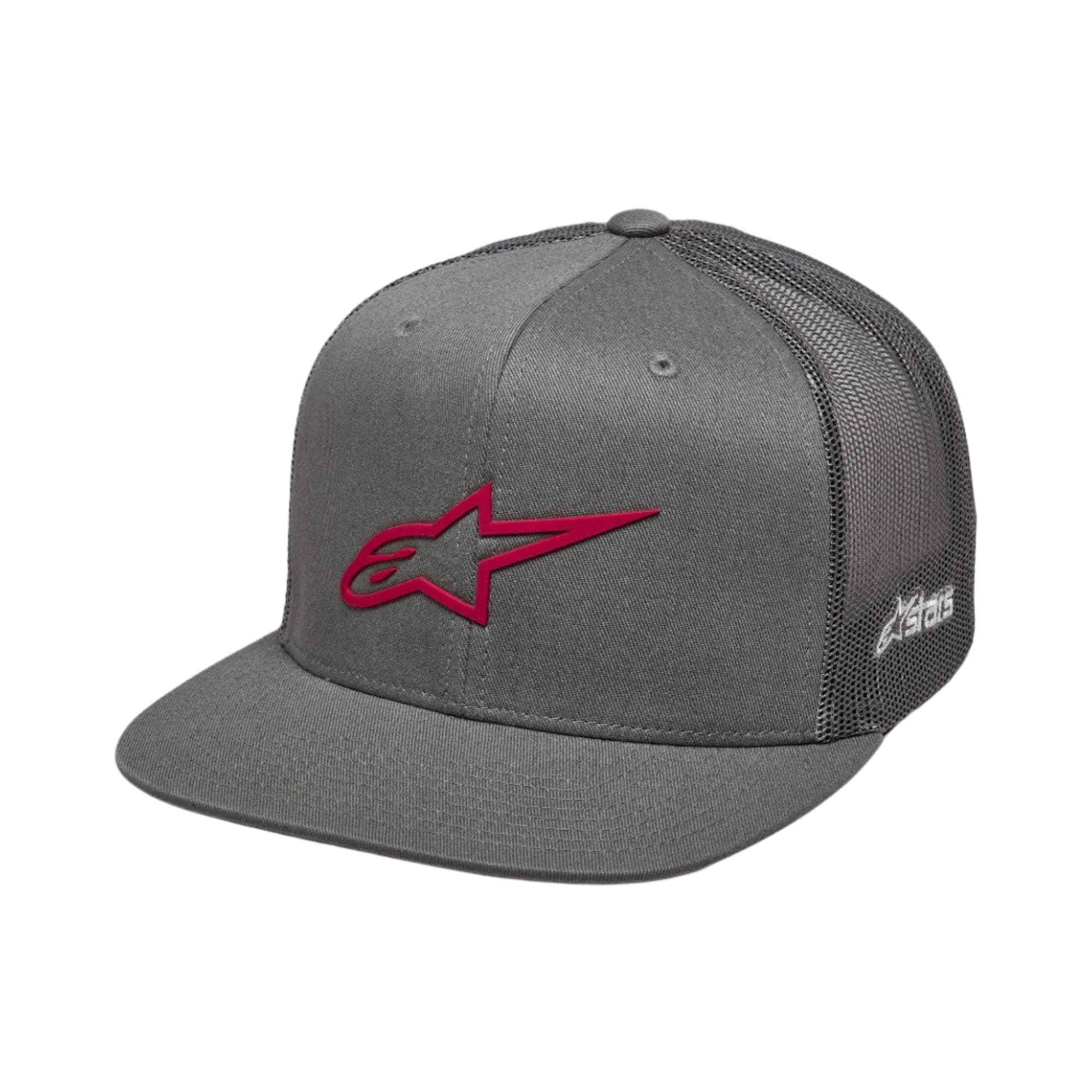 Alpinestars 3D Ageless Trucker Hat Baseball Cap Grey Red