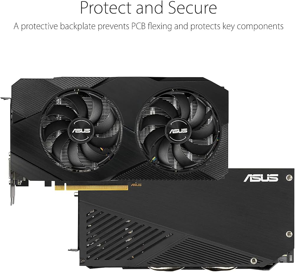 ASUS GeForce RTX 2060 Overclocked 6G GDDR6 Dual-Fan EVO Edition VR Ready HDMI DisplayPort DVI Graphics Card thumbnail 4