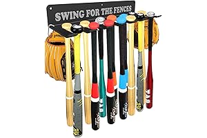 Baseball Softball Rack Hanger Organizer for Storage Hanging Bat Rack