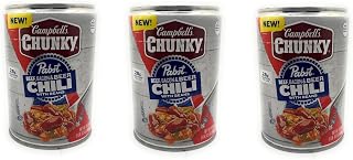 Campbell's Chunky Pabst Beef, Bacon & Beer Chili with Beans 16.5oz - 3 cans