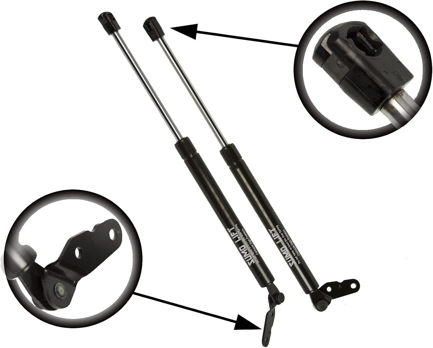 Pair Rear Hatch Shock Lift Support Gas Strut Arm Prop Rod Set Toyota Celica With