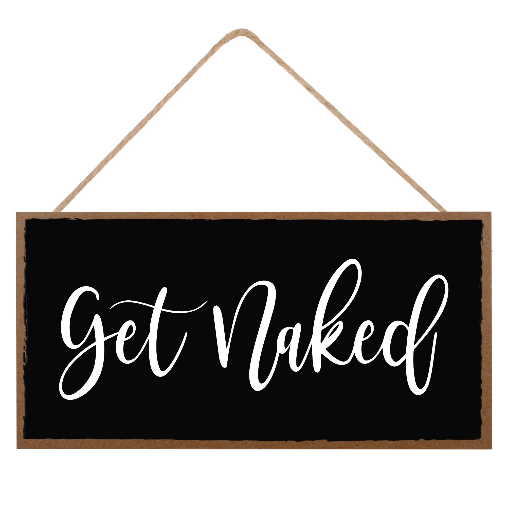 Buy Funny Bathroom Decor Sign Get Naked Guest Half Bath Hanging