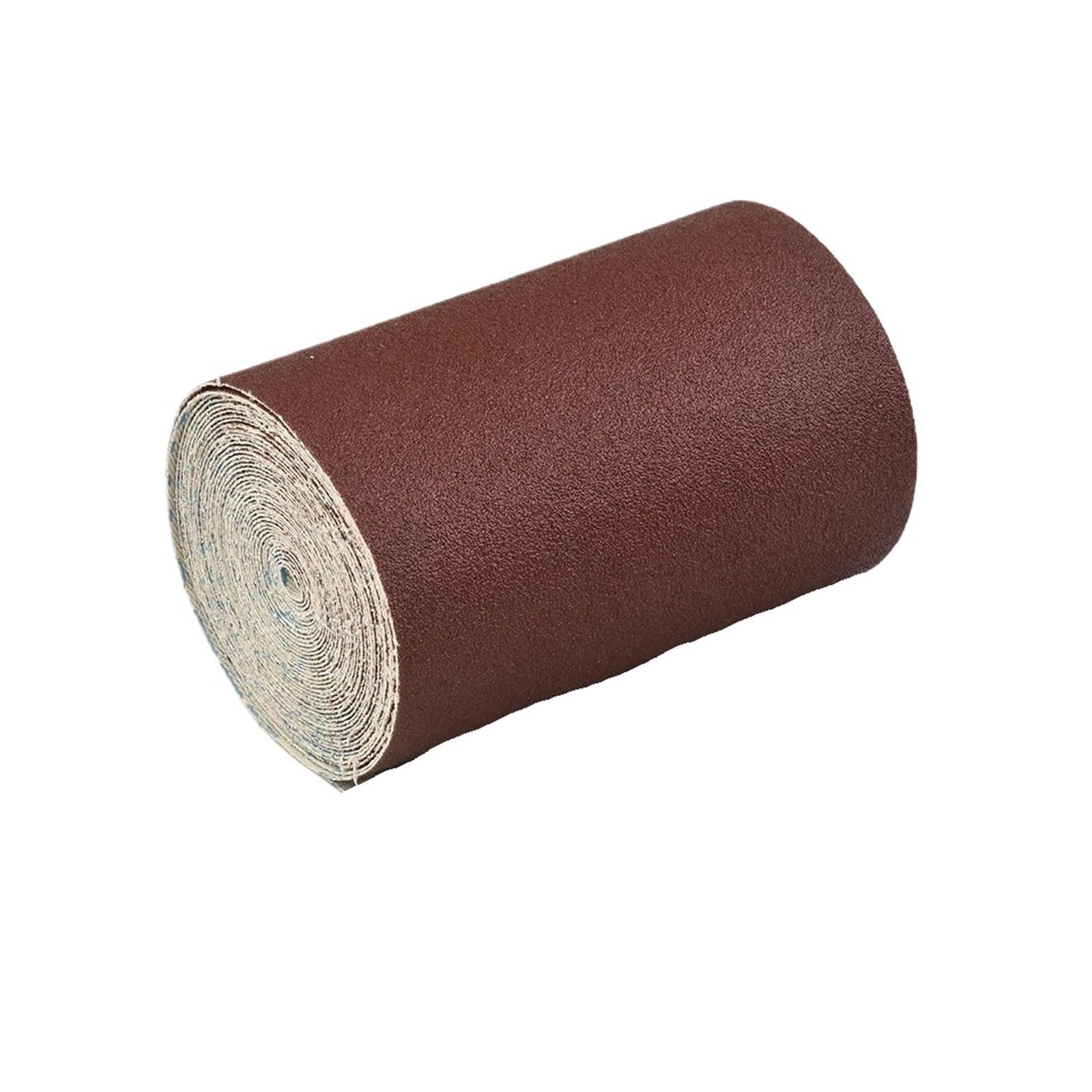 Rotolo di carta vetrata a grana 80-600 10 cm x 5 metri Carta abrasiva con tela smeriglio for strumenti lucidatura mobili in legno(120Grit)