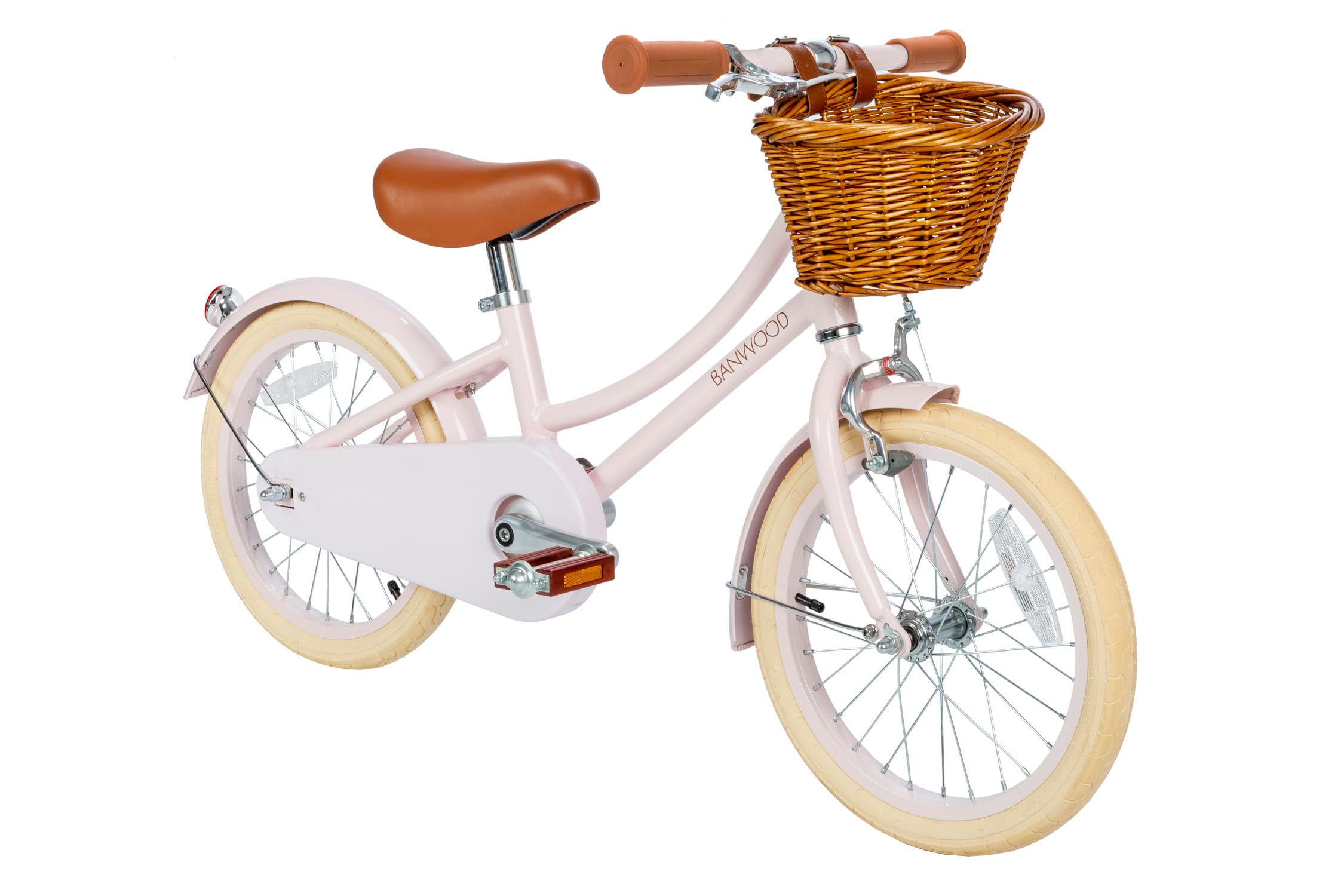 Banwood Bici clásica Crema Acero con Pedales Niños 4-7 Años