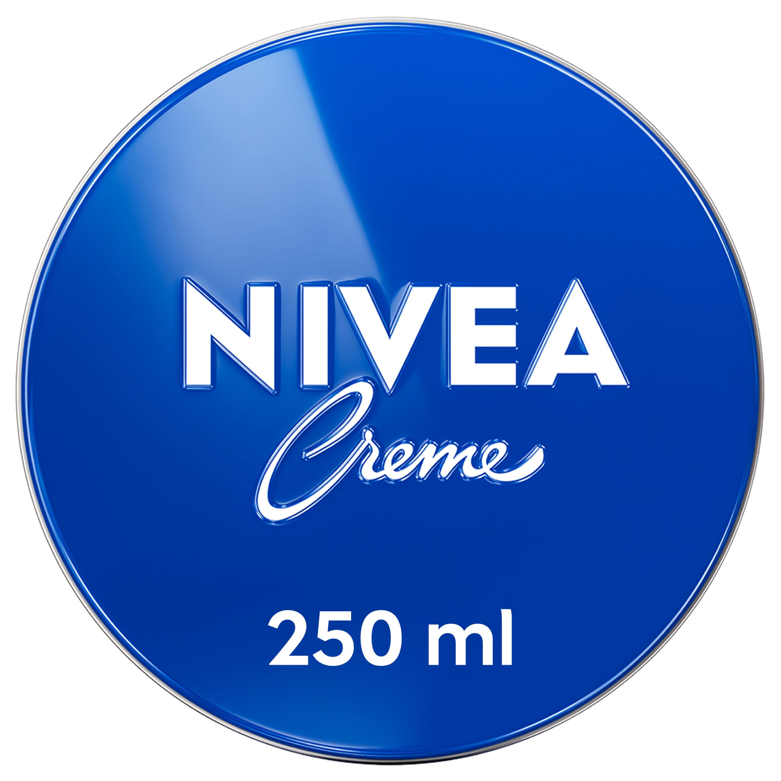 NIVEA Creme Tin (250ml), Moisturising Cream Provides Intensive Protective Care for Soft and Supple Skin, Ideal for Daily Use as a Face, Hand, or Body Cream