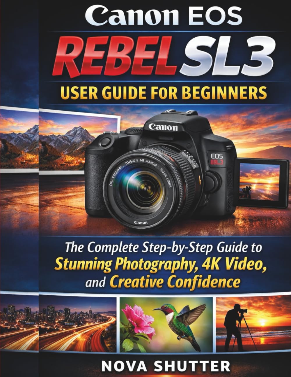 Canon EOS Rebel SL3 User Guide for Beginners: The Complete Step-by-Step Guide to Stunning Photography, 4K Video, and Creative Confidence