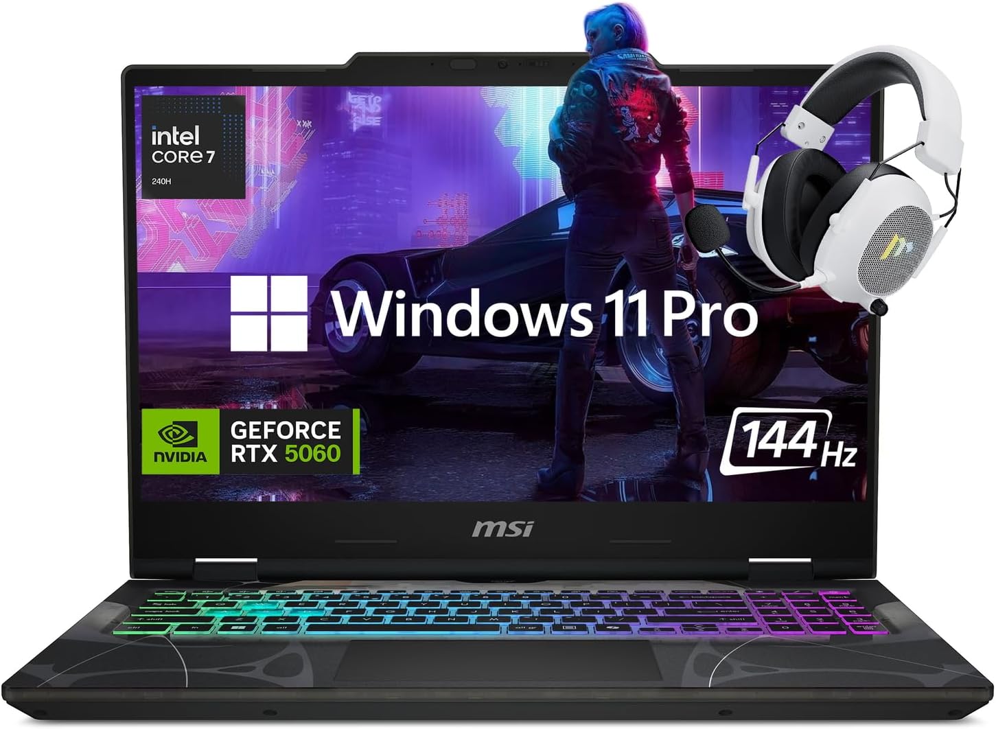 msi Cyborg 15.6” FHD 144Hz Gaming Laptop, Intel Core 7-240H, NVIDIA GeForce RTX …