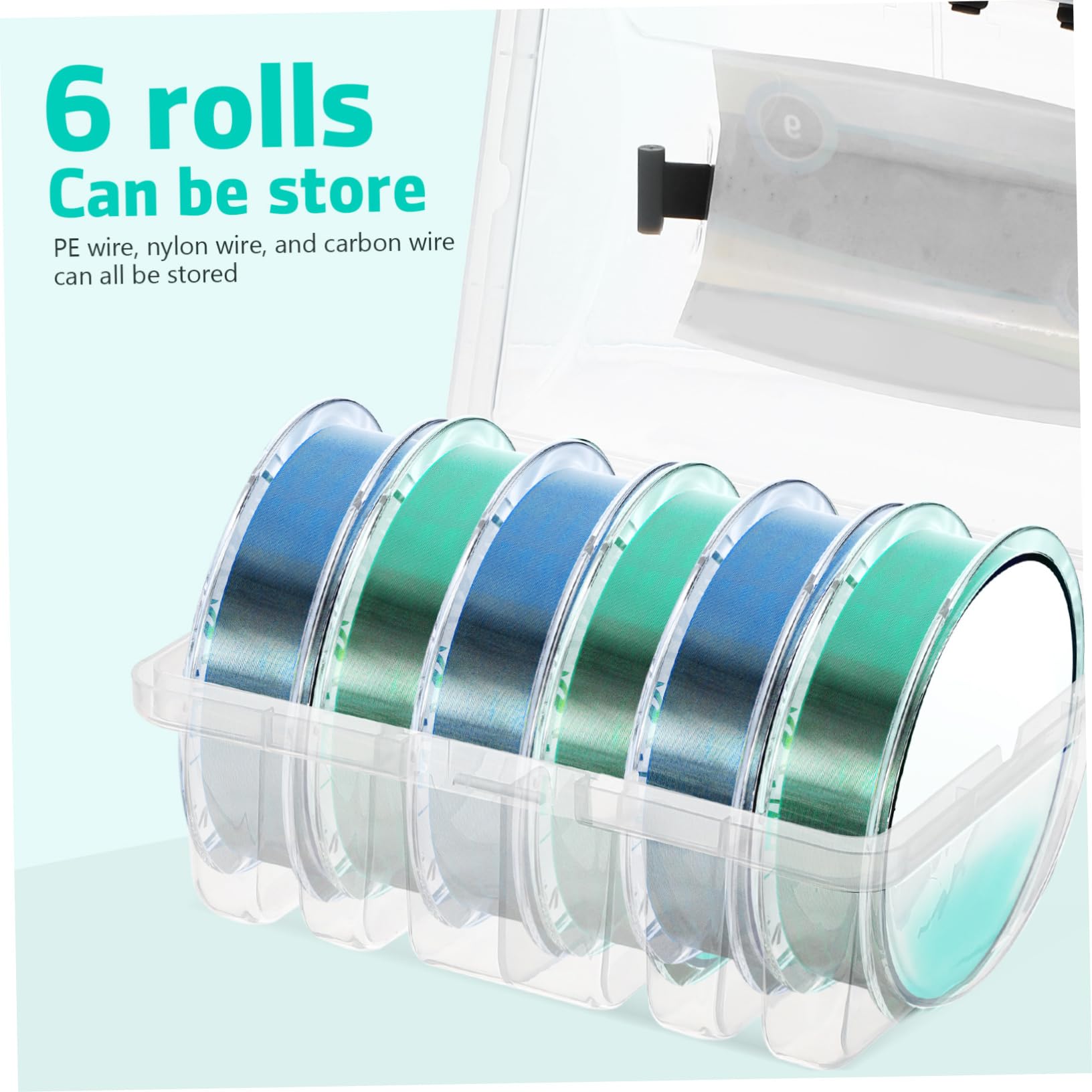 Holibanna Fishing Line Storage Organizer Portable Fishing Line Holder Case for Easy Organization Tangle Storage Multi Functional Fishing Tool Durable Design