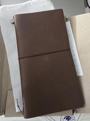 ミドリ(MIDORI) Traveler's Notebook Brown Leather (1.1 LB) by