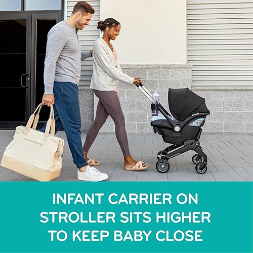 Miniatura 24 de Shyft DualRide con almacenamiento Carryall Combo de asiento infantil para automóvil y cochecito (gris Boone)