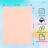 Vista 2 de Piel de práctica falsa – Beoncall 15 piezas en blanco tatuaje práctica de la piel 7.4 x 5.6 pulgadas de doble cara uso tatuaje piel microblading