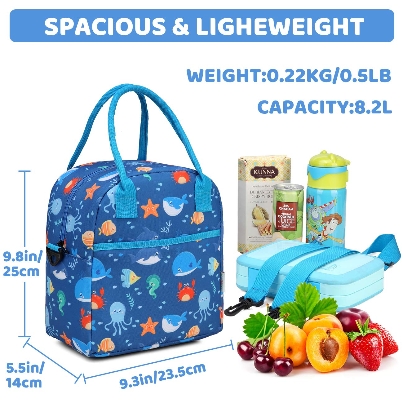 Sac Isotherme Repas Enfant, Sac À Lunch Fourre-Tout Réutilisable Avec