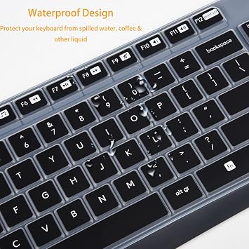 Logitech Keyboard Cover for Logitech MK235 Wireless Keyboard, MK235 Keyboard Skin Protector - Black