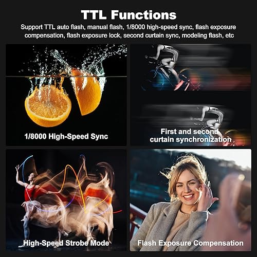 Miniatura 5 de Godox V860II-S Sincronización de alta velocidad GN60 18000 2.4G TTL Batería de iones de litio Flash Speedlite Light Compatible con cámara Sony y USB