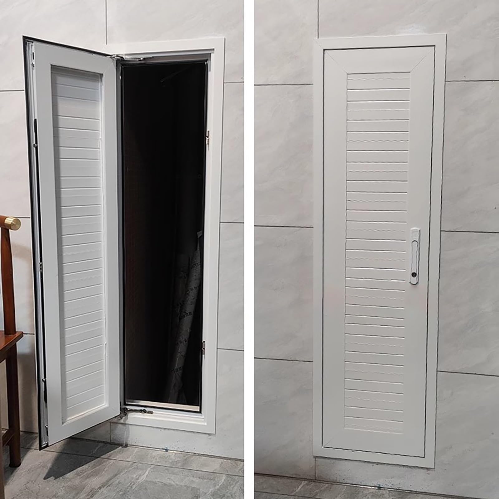 Trappe de toit et porte d'accès murale en aluminium de 50 cm avec verrouillage de sécurité
