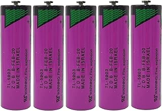 5 Count TL-5903 3.6 Volts 2400mAh Replacement Battery for Tadiran TL-5903 Lithium Batteries Non-Rechargeable AA Battery