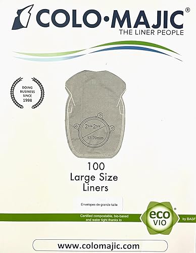 Miniatura 3 de Bolsas de colostomía 100 unidades de fundas para bolsas de ostomía Forros biodegradables para bolsas de colostomía Suministros profesionales de