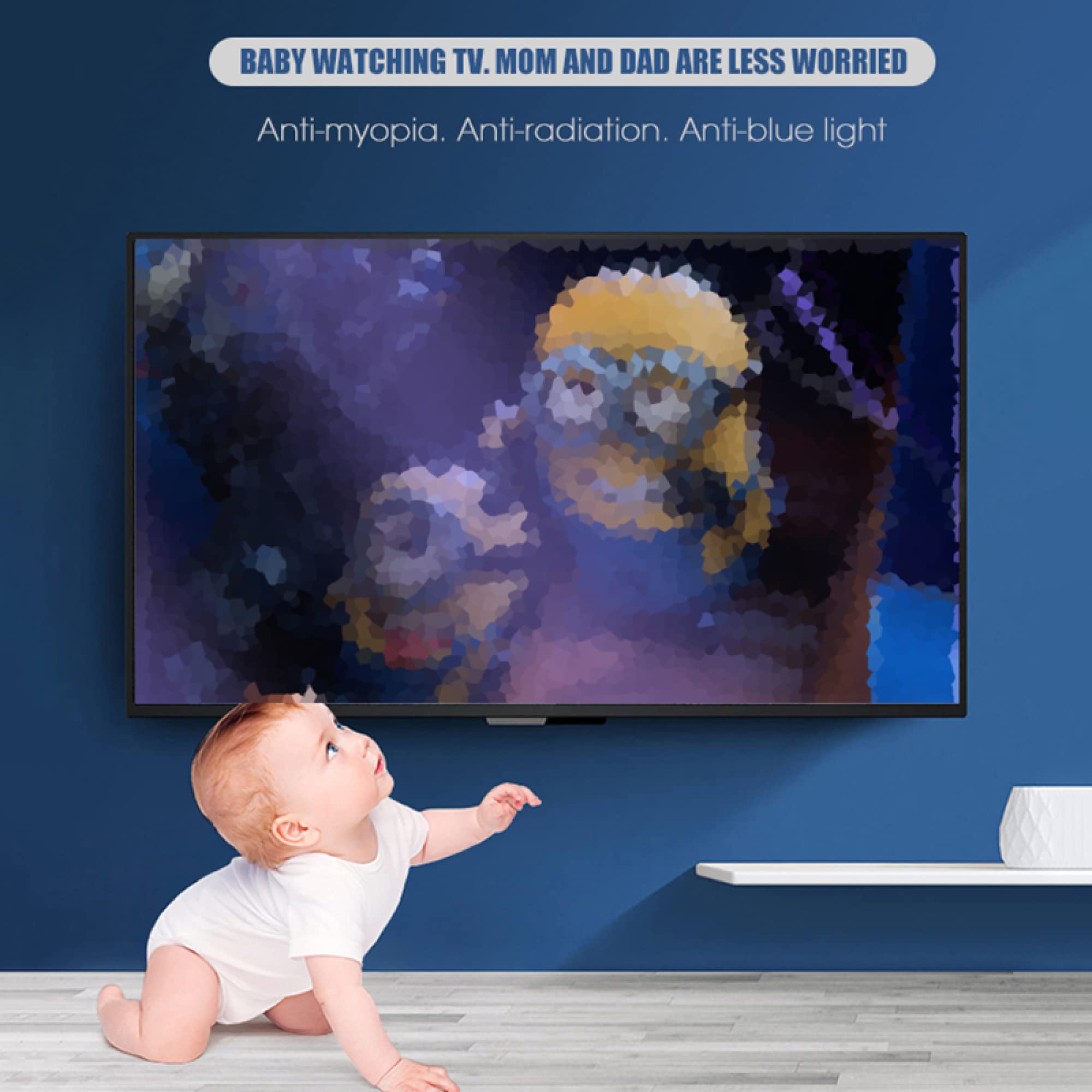 Pellicola protettiva opaca antiriflesso per schermo a luce blu antiriflesso/pannello anti-luce blu, riduce l'affaticamento degli occhi digitali, per Samsung, Sharp, Hitachi, Hisense, LG, TCL ecc/Cl