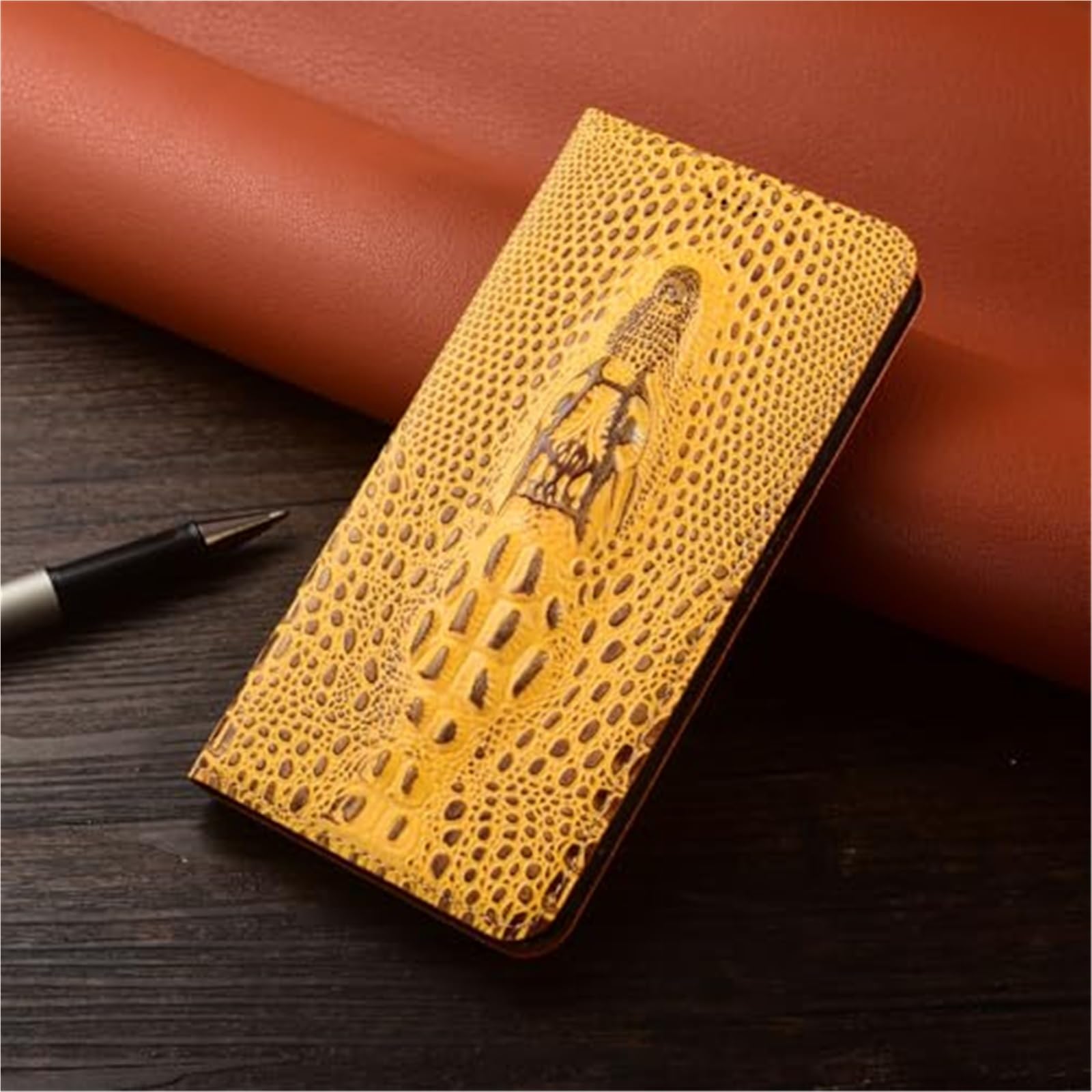 Etui do iPhone'a 17 Pro Max/17 Pro/17 Air/17, obudowa z prawdziwej skóry z wkładaniem karty, pokrowiec odporny na upadek (brązowy 1,17 Air)
