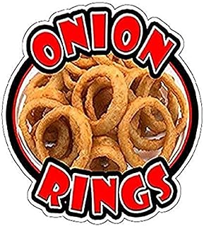 Onion Rings Concession Decal Sign Stand cart Fried Ring