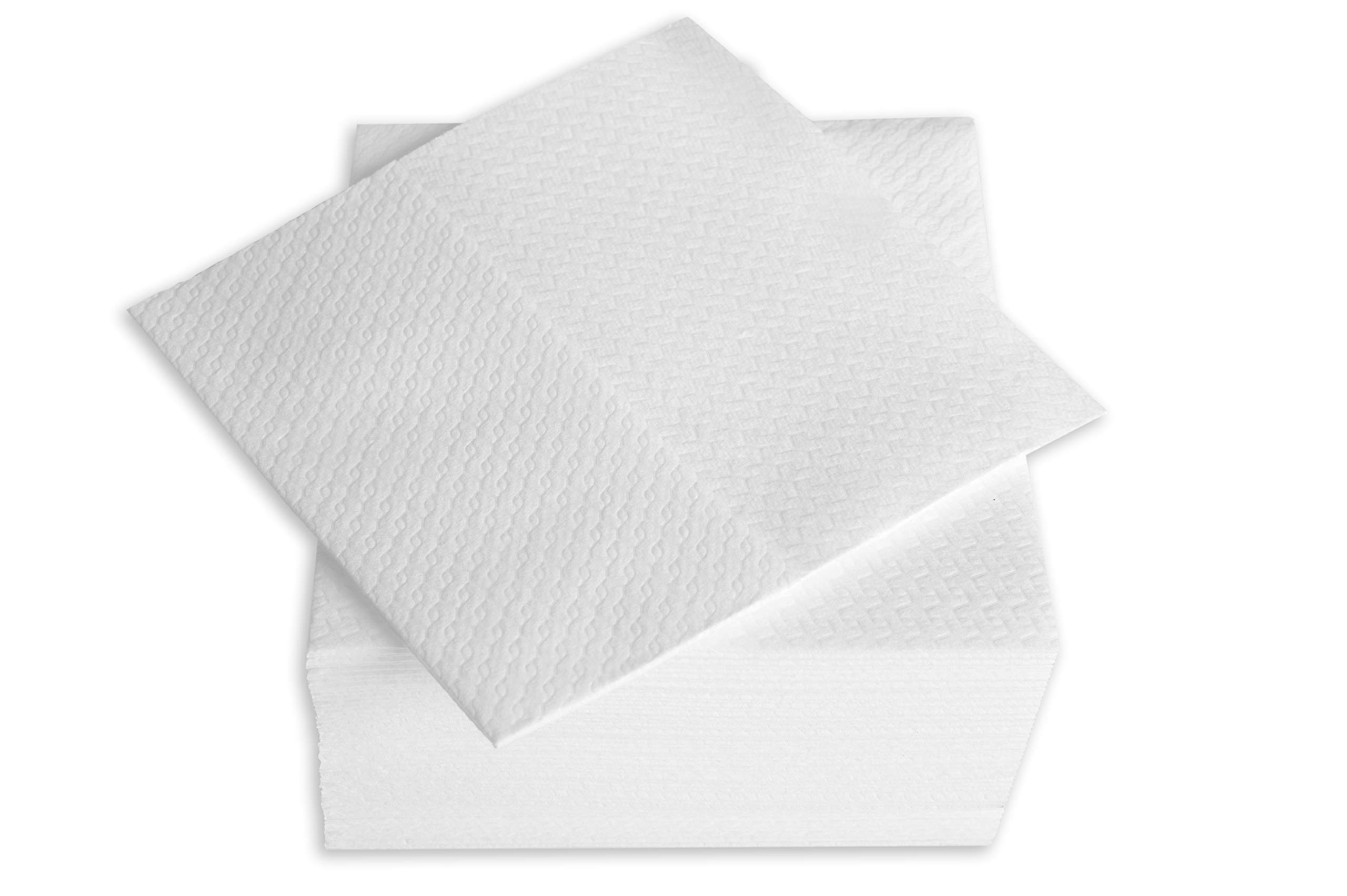 Lot de 50 Baiettes médicales Airlaid 30 X 33 Blanc