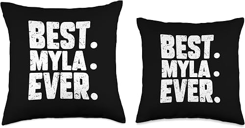 Miniatura 3 de Myla Birthday Gift For Girls And Women MYLA. Ever. Almohada de broma, 18 x 18 pulgadas, multicolor